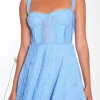 Online Charo Ruiz Mai Short Dress Blue