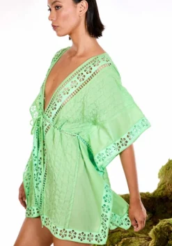 Fashion Charo Ruiz Maisie Kaftan Green WashedGreen