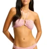 Clearance Seafolly Mala Ring Front Bandeau Bikini Blossom