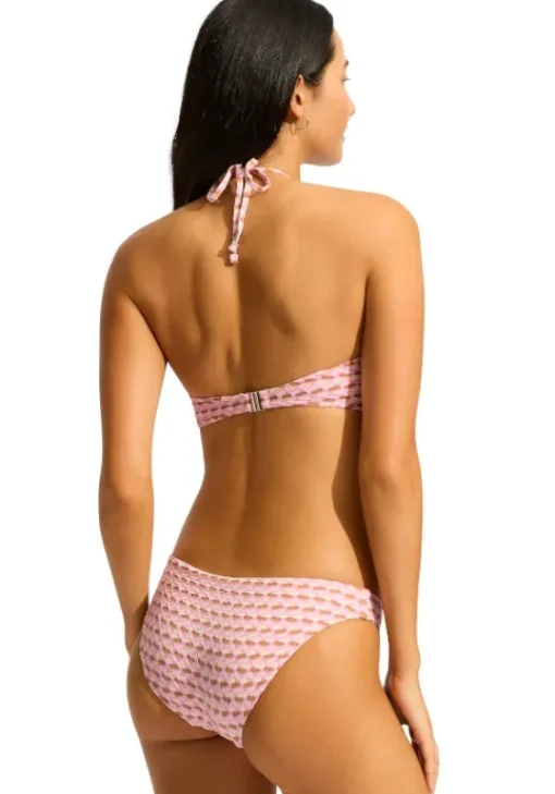 Clearance Seafolly Mala Ring Front Bandeau Bikini Blossom