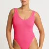 Hot Bond-Eye Mara Swimsuit Azalea Red