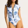 Best Seafolly Marbella Zip Front Swimsuit