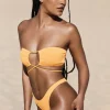 Outlet Bond-Eye Margarita Bandeau Bikini Tangerine