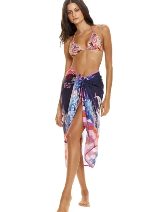Outlet Agua Bendita Marine Sarong Blue Navy