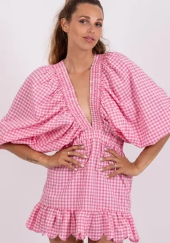 Sale Sundress Marine Short Dress Pink