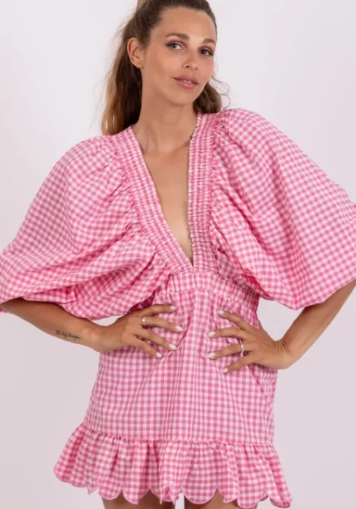 Sale Sundress Marine Short Dress Pink