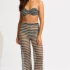 Discount Seafolly Mesh Effect Beach Pant Black White/Black