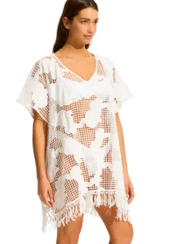 Best Seafolly Mesh Kaftan White