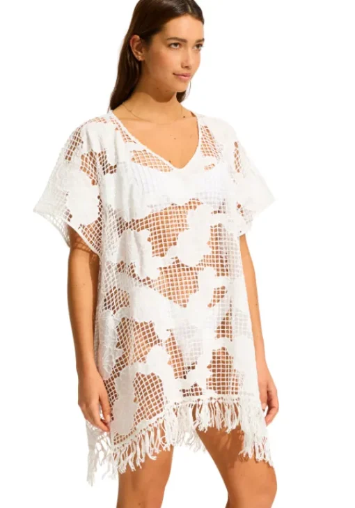 Best Seafolly Mesh Kaftan White