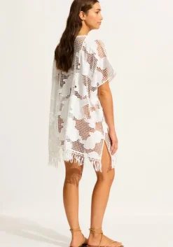 Best Seafolly Mesh Kaftan White