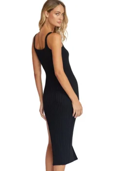 Outlet PQ Swim Midnight Piper Slit Dress