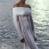 Discount Charo Ruiz Minerva Long Dress White