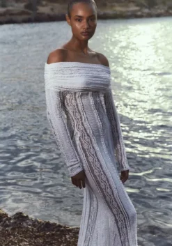 Discount Charo Ruiz Minerva Long Dress White