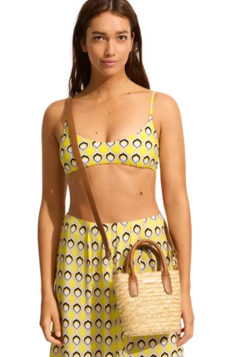 New Seafolly Mini Raffia Bag
