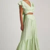 Fashion Pearl & Caviar Mint Zakar Skirt