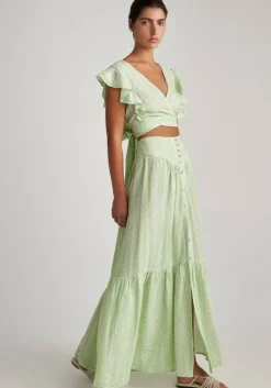 Fashion Pearl & Caviar Mint Zakar Skirt