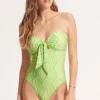 Online Seafolly Mod Squad Bandeau Swimsuit