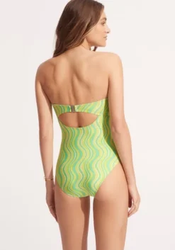 Online Seafolly Mod Squad Bandeau Swimsuit