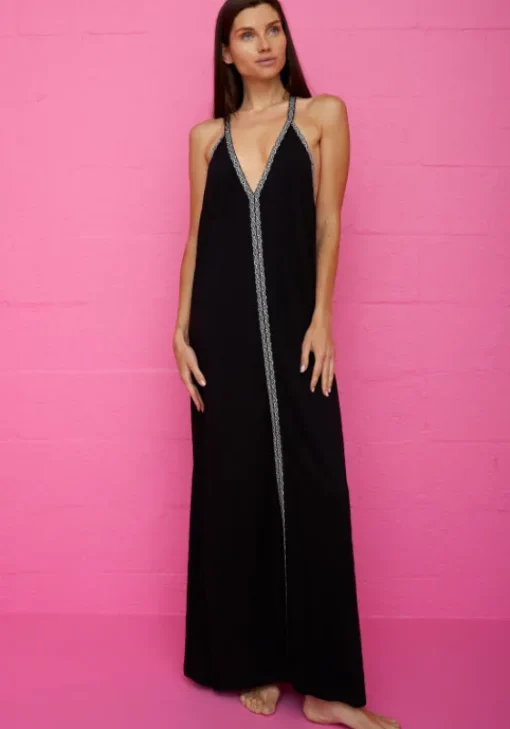 Hot Pitusa Monochrome Pima Dress Black