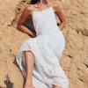 Discount Juliet Dunn Mosaic Maxi Dress White