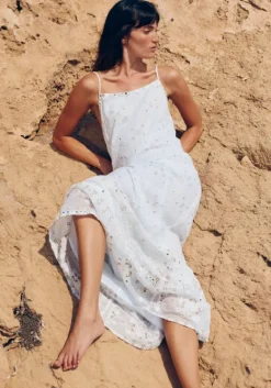 Discount Juliet Dunn Mosaic Maxi Dress White