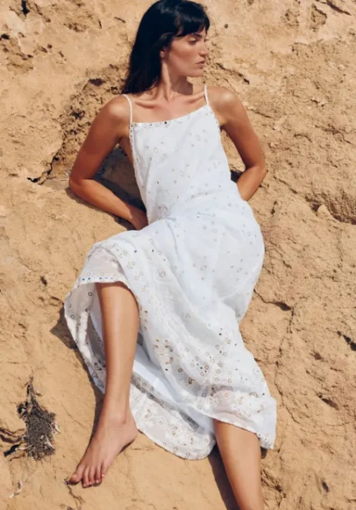 Discount Juliet Dunn Mosaic Maxi Dress White