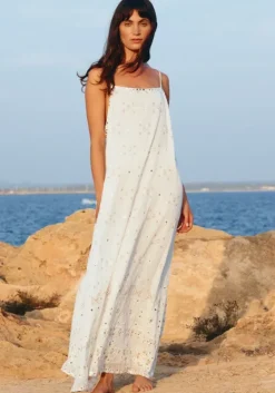 Discount Juliet Dunn Mosaic Maxi Dress White