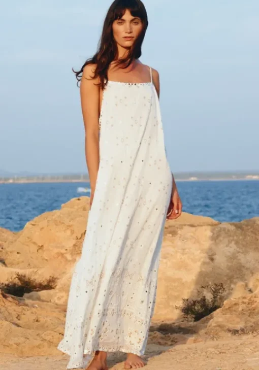 Discount Juliet Dunn Mosaic Maxi Dress White