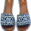 Discount De Siena Mykonos Sandals Blue