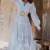 Clearance Sundress Nady Long Dress White