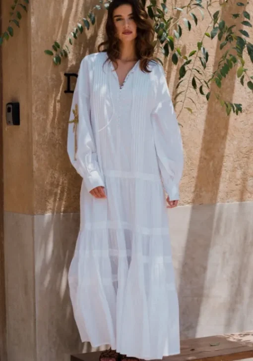 Clearance Sundress Nady Long Dress White