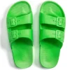 Sale Freedom Moses Neon Green Slides