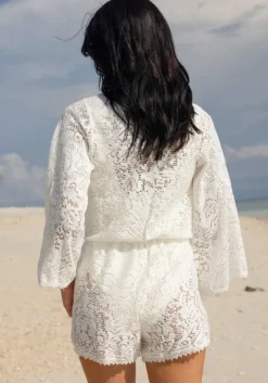 Fashion Miss June Oasis Romper White