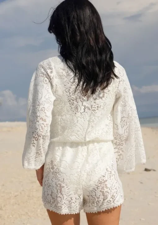 Fashion Miss June Oasis Romper White