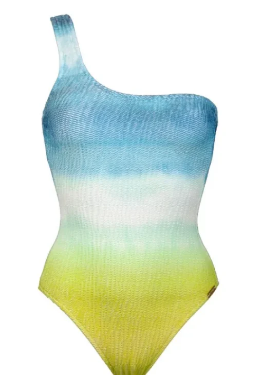 Best Watercult Ombre Flow One Shoulder Swimsuit