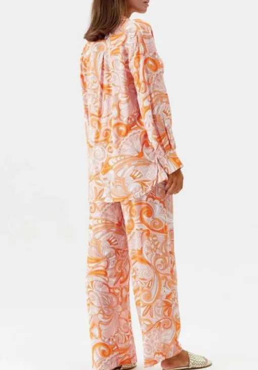 New Melissa Odabash Paige Shirt Mirage Orange