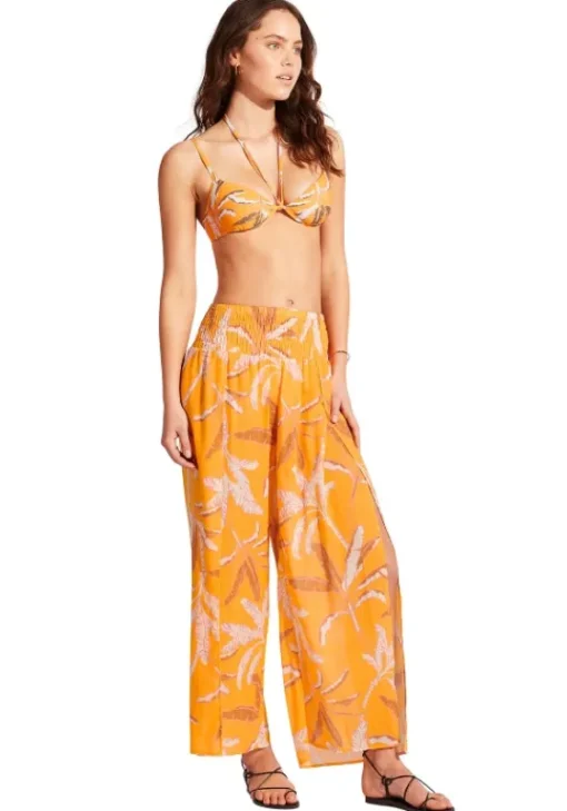Discount Seafolly Palm Paradise Beach Trousers Rockmelon