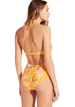 Best Seafolly Palm Paradise Cut Out Swimsuit Rockmelon