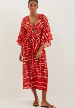 Fashion Vix Swimwear Perola Long Kaftan Agni