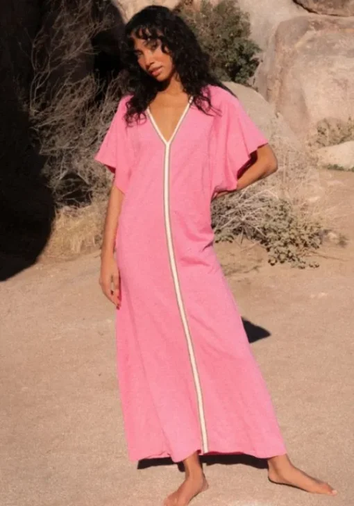 Online Pitusa Pima Abaya Kaftan Bubblegum