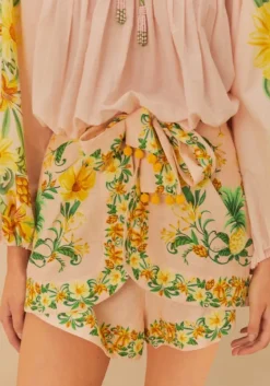 Outlet Farm Rio Pink Botanical Beauty Shorts BotanicalBeautyPink