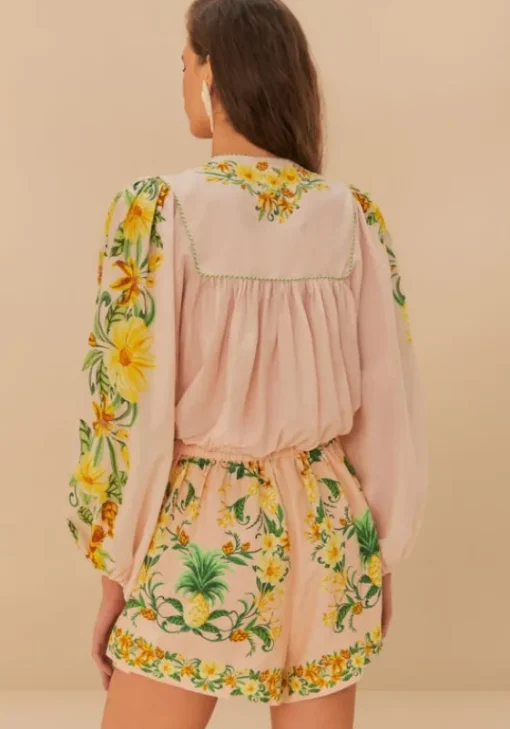 Outlet Farm Rio Pink Botanical Beauty Shorts BotanicalBeautyPink