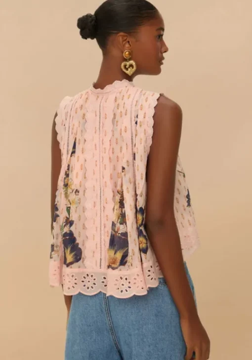 Best Farm Rio Pink Dream Garden Blouse PinkDream
