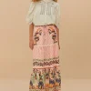 Discount Farm Rio Pink Dream Garden Maxi Skirt