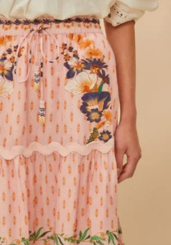 Discount Farm Rio Pink Dream Garden Maxi Skirt