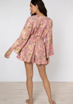 Sale Juliet Dunn Playsuit Pink Floral