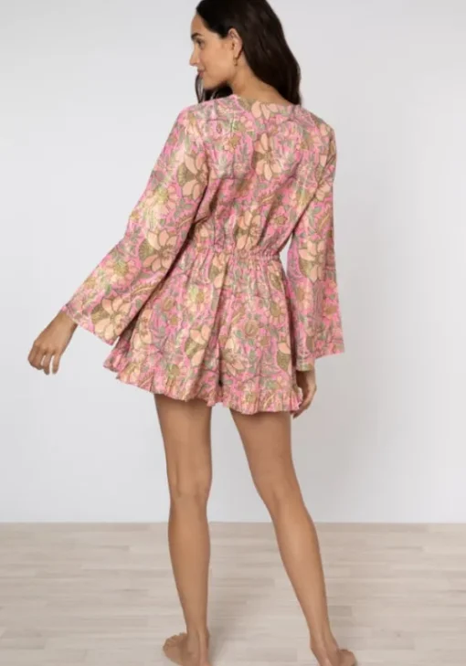 Sale Juliet Dunn Playsuit Pink Floral