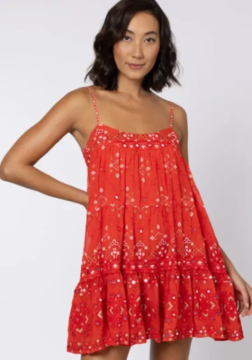 Best Juliet Dunn Mosaic Mini Dress Red