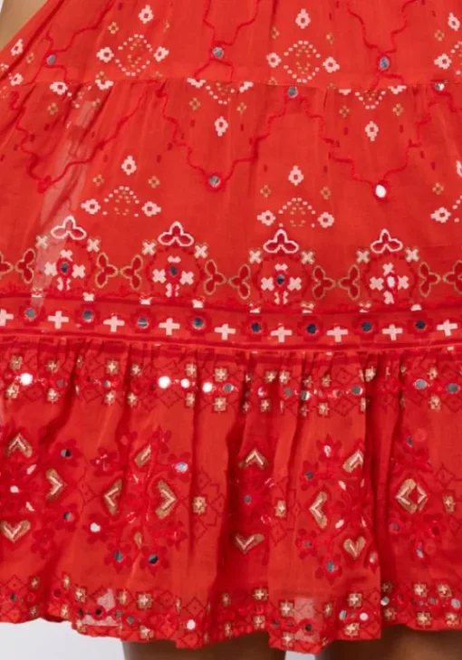 Best Juliet Dunn Mosaic Mini Dress Red