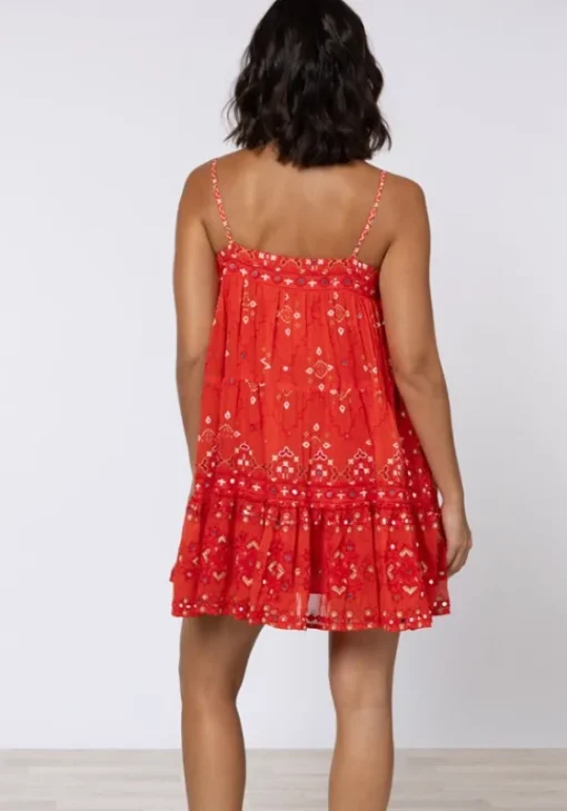 Best Juliet Dunn Mosaic Mini Dress Red